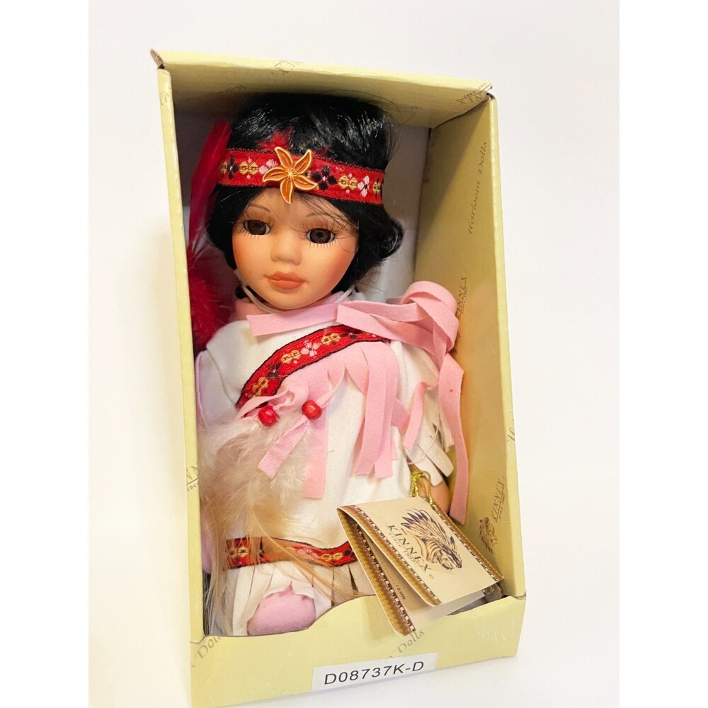 Kinnex “Little Cubs” Porcelain Doll Limited Edition Native American Style Doll 8